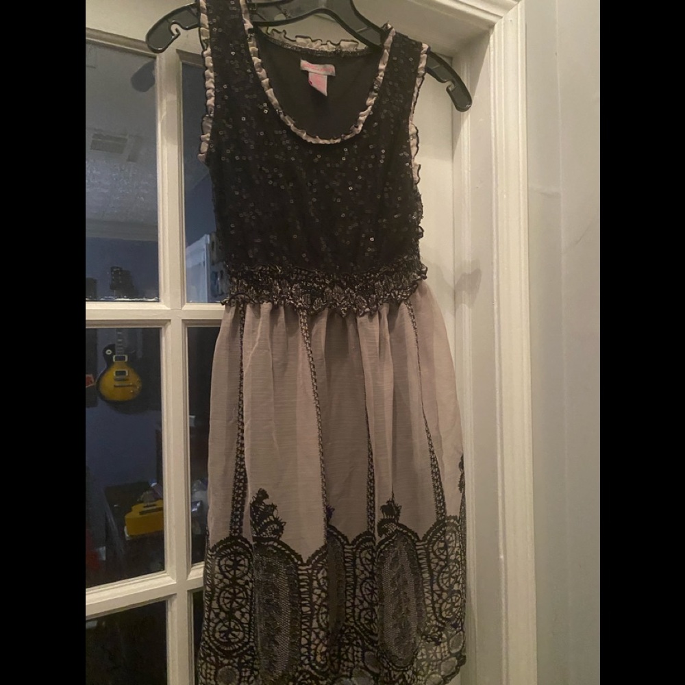 Ultra Pink dress with sequins so so pretty